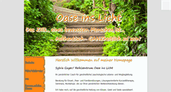 Desktop Screenshot of oaseinslicht.eu