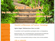 Tablet Screenshot of oaseinslicht.eu